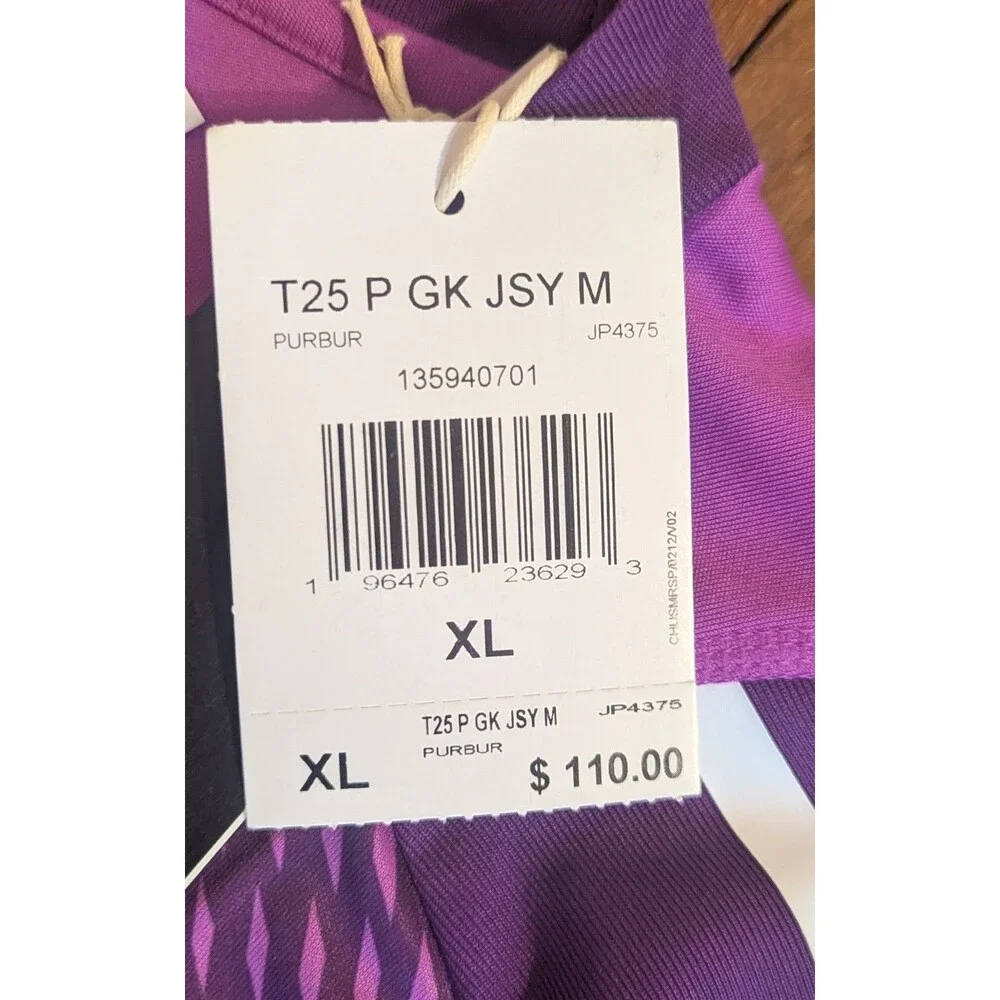 Adidas Tiro 25 Pro GK Soccer Goalkeeper Jersey JP4375 Purple Mens XL